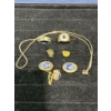 Image 1 : Collection of Costume Jewellery - Necklace, Rings, Tin Pins, and Cuff Links