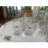 Image 2 : Crystal Glasses Leaded (12 Pieces), Glass Pitcher and Vase