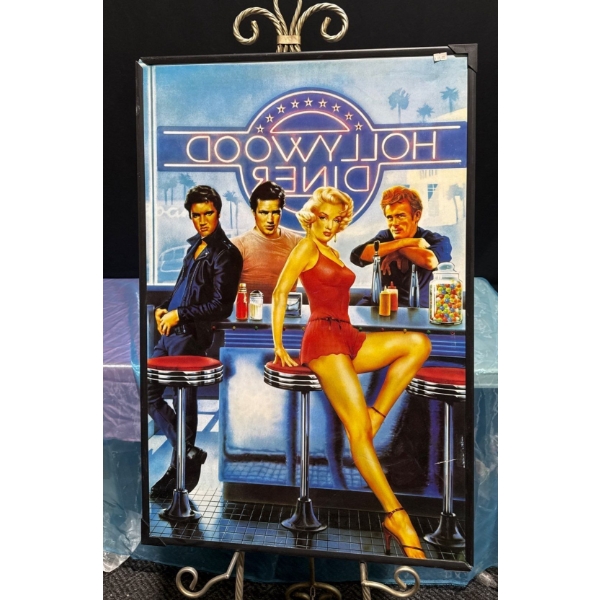 Hollywood Diner Poster 23.5Wx35H