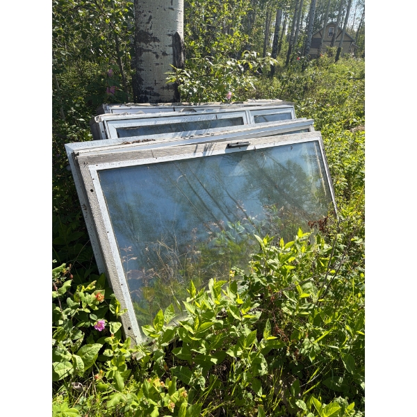 3 Window Boxes Plus Patio Doors for Greenhouse Use
