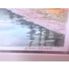 Image 4 : Eileen Stuart Signed Watercolor Paintings: Landscapes in Metallic Frames