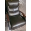 Image 1 : Brown Leather Rocker/ Recliner 30 W, 32 D, 40 T