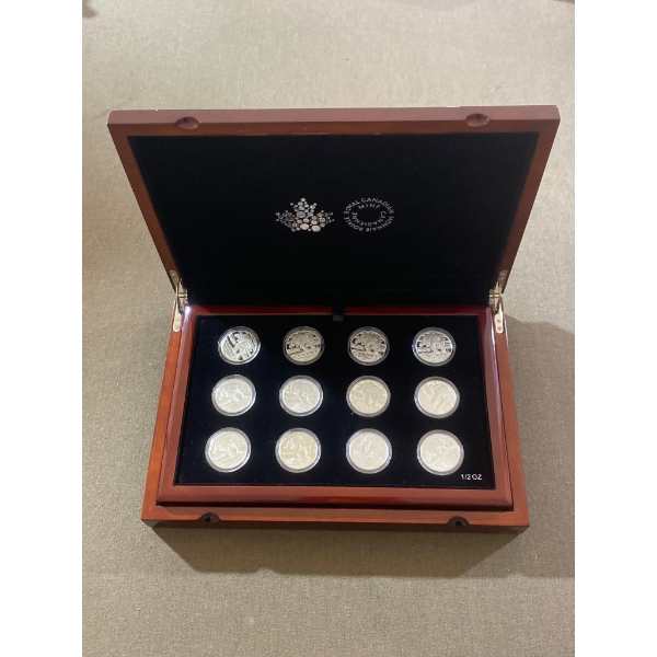 Royal Canadian Mint $50 Fine Silver Coin Collection in Display Box