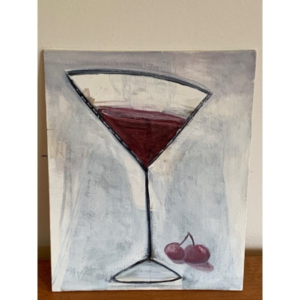 Lauri Ansell Martini Oil On Board  8 x 10