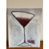 Image 1 : Lauri Ansell Martini Oil On Board  8 x 10