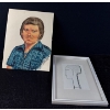 Image 1 : Man Sketch, Illegible Signature '76 w/ Woman Head Print 