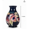 Image 2 :  Moorcroft Orchid Pottery 7''IN HEIGHT Vase Marked With Walter Moorcroft's Signature Made In England