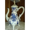 Image 1 : Fabulous 19th Century Blue Floral Coffee Pot