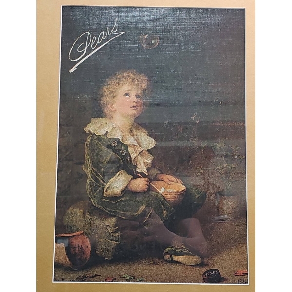 Framed Pears Soap Advertising Print 15 x 20 in