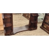 Image 5 : Vintage Dark Wood Bedroom Dresser Set with Intricate Carvings and Brass Hardware ( See Description)