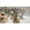 Image 3 : Ceramic Angels with Wire Wings, averaging 5H