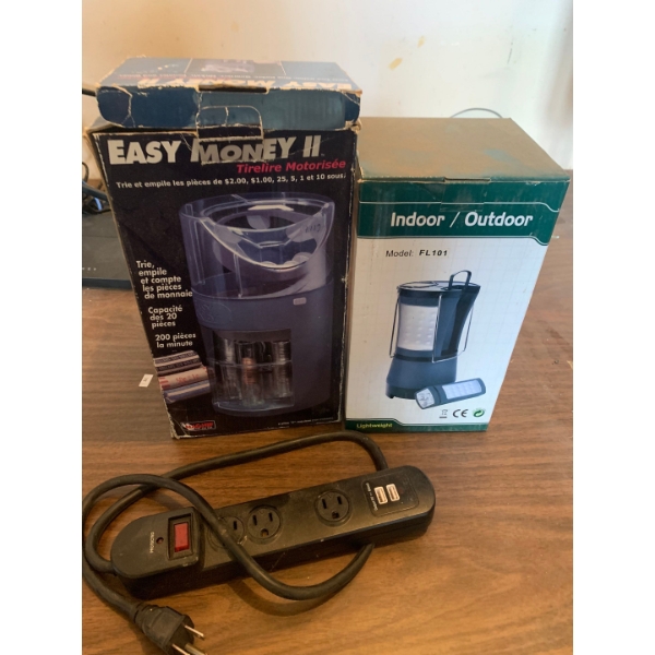 Money Counter, Flashlight and Powerbar