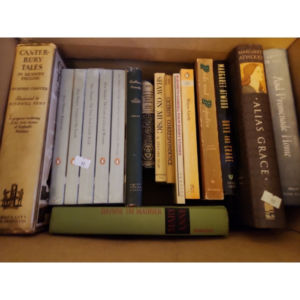 Literature Collection by Alice Munro, Books by Atwood, Chaucer and More!