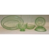 Image 1 : Uranium Glass Cherry Blossom Tableware Set