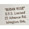 Image 6 : Cuban Rose & Tudor Rose With 22K Gold Trim Porcelain Plates