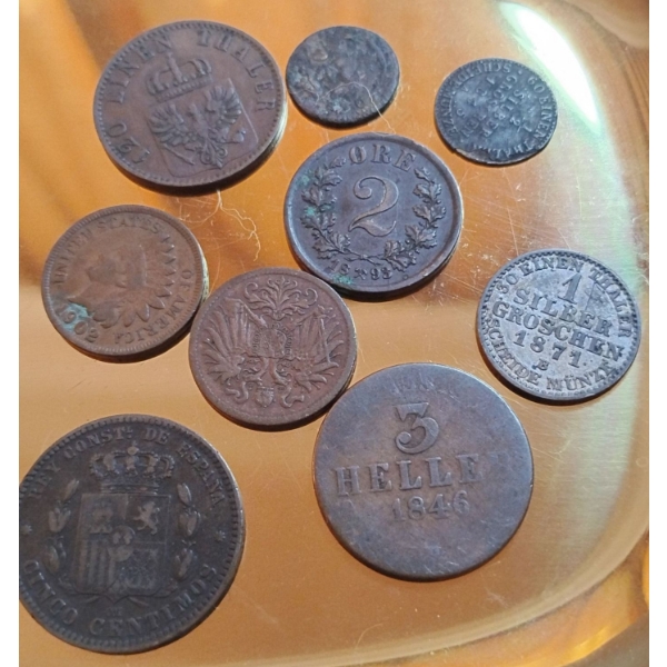 Antique Foreign Coin Collection 1800-Present Day