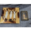 Image 13 : African Figurine, Big Ben & London Framed Art African woman Metal Wall Plaque Brass Candlesticks.