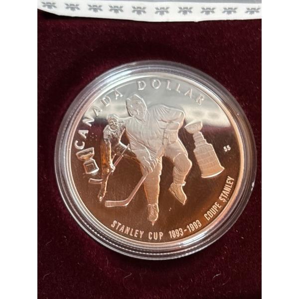 1993 $1 The Stanley Cup, 100th Anniversary - Sterling Silver Dollar Proof