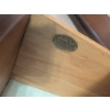 Image 3 : Oak Bed Frame and Matching Nightstand with Brass Accents