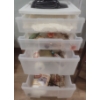 Image 3 : Vintage Wooden Stool/ Seat / Ladder w/ assortment of House & Home Items LCD TV ModelNo: VS12115-2M
