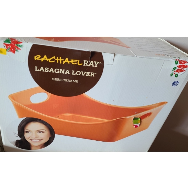 Rachel Ray Stoneware Lasagna Pan 9 X 13 (New in Box)