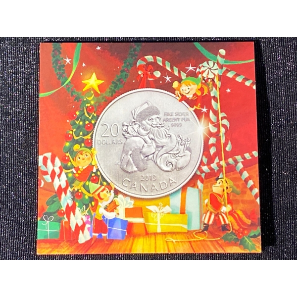 2013 $20 Fine Silver Holiday Coin