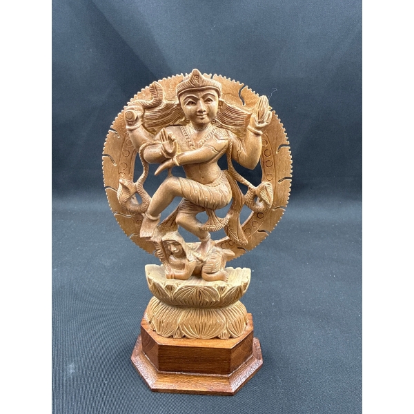 Nataraja Dancing Boxwood Figure India 7.5 T