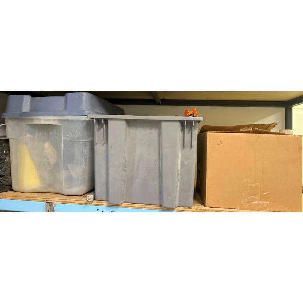 Hardware Supplies in Storage Totes and Boxes