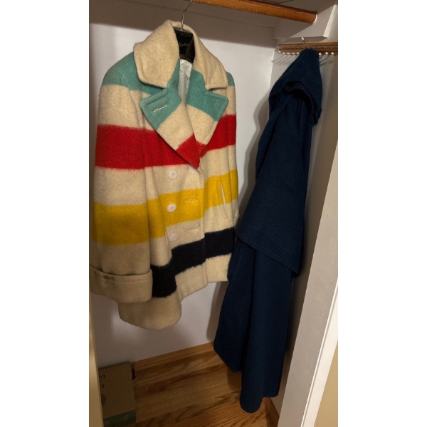 Wool Coat (Size s/m) w/ Alpaca Poncho By Inca's Inc