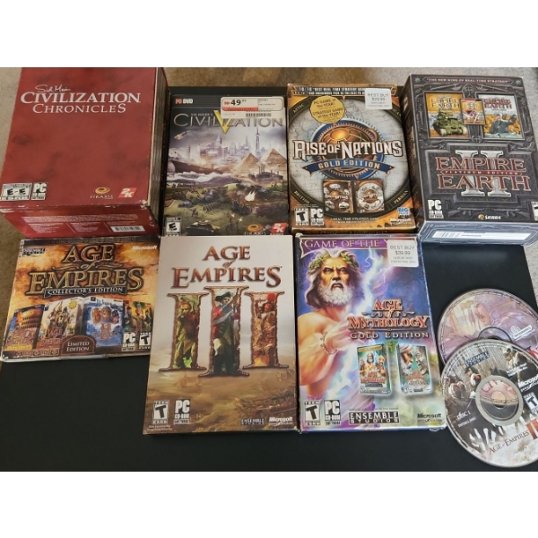 Assorted PC Games: Civilizations and Empires! Titles Listed in Description
