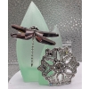 Image 3 : Swarovski Crystal Dragonfly Broch and Snowflake Broch