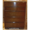 Image 1 : Five Drawer Solid Wood Tallboy Dresser