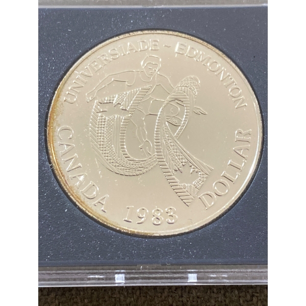 1983 Canada Universiade Edmonton Silver Dollar