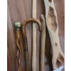 Image 2 : Tager Wooden Cane, 4 Diamond Willow Walking Sticks.  Tallest 68 1/2 h