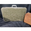 Image 16 : Trio Of Luggage! 2 Older Hardtops, Old Linens, Leather Doctors Bag- Beige Clasps Broken**