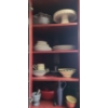 Image 1 : Contents of Cupboard, Dinnerware, Bowls, Cake Stand, Wooden Salad Set & more