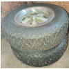 Image 1 : 4 24' Tires - 2 Have Pontiac Center Caps 2 Do Not P205/75R14
