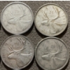 Image 3 : Canadian 25-cent Pieces 80% Silver 64.13 Grams