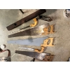 Image 3 : Assortment of Saws, wooden level, and vintage Stanley No. 113 Compass Plane
