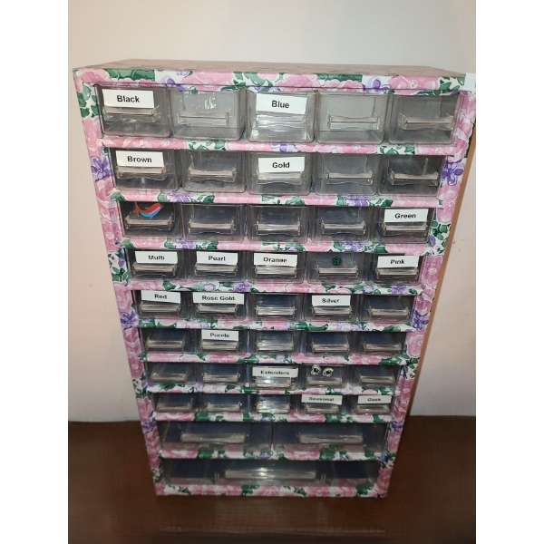Jewelry/ Craft Organizing Drawer Case 12 W, 6 D, 20 T