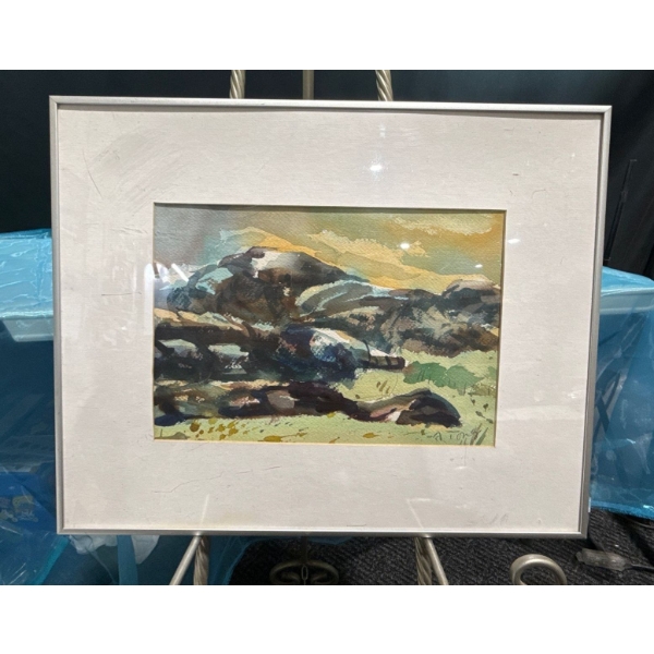 A. Tong Original Watercolour 12.5Wx9H