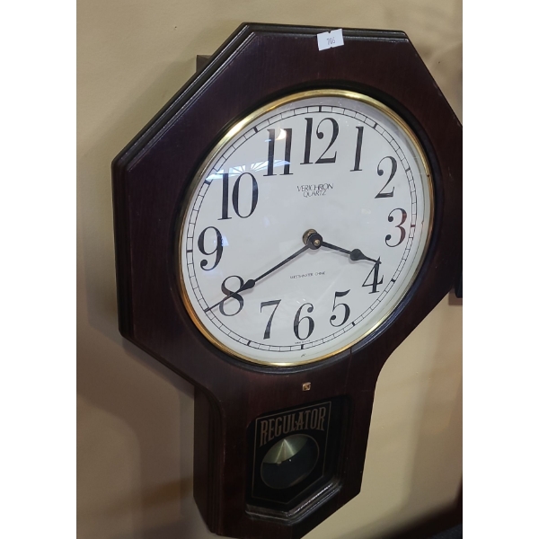 Verichron Quartz Westminster Chime Wall Clock 21 L, 14 W, 3 D