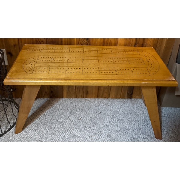 Handmade Cribbage Table 3ft Long 