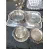 Image 3 : Silver Plated Serving Trays, Bowls, and Tea Set