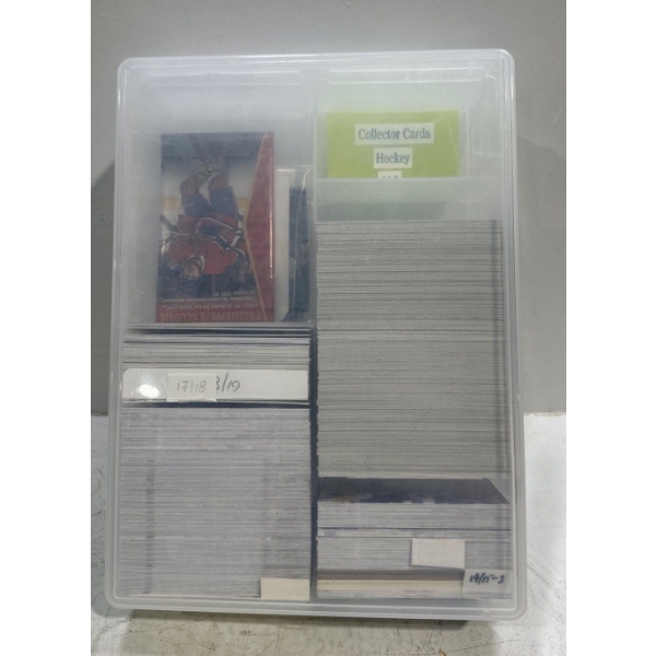 Box of Upper Deck & O_Pee-Chee Collectors Hockey Cards