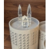 Image 2 : Swarovski Silver Crystal Miniature Buildings and Figures