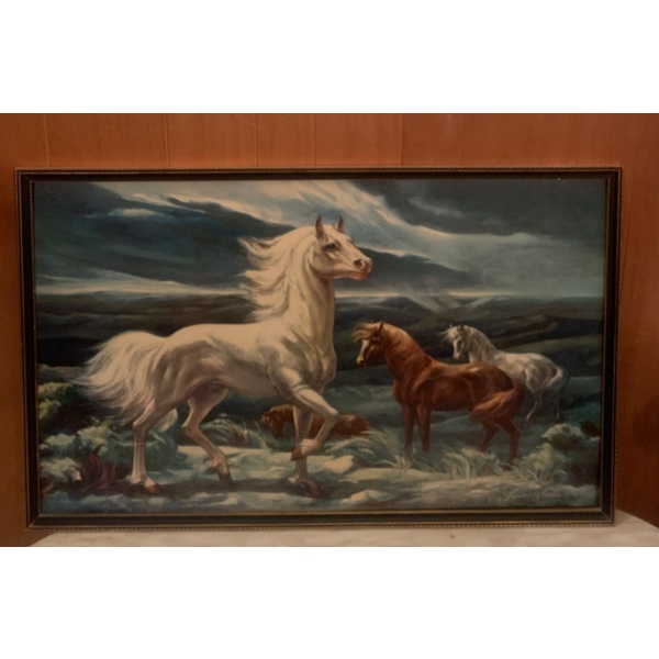 Luman Winter Art Painting 41L Horse
