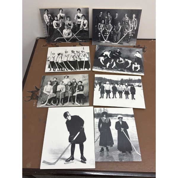 Historical Women's Hockey Team Photographs From Early 1900s