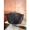 Image 2 : Vintage Black Speckled Enamel Canners. Set of 3 