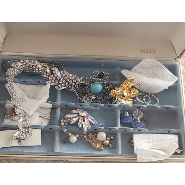 Fashion Jewelry Including: Bee Pin, Rhinestone Brooch w/ Matching Clip On Earrings and More!